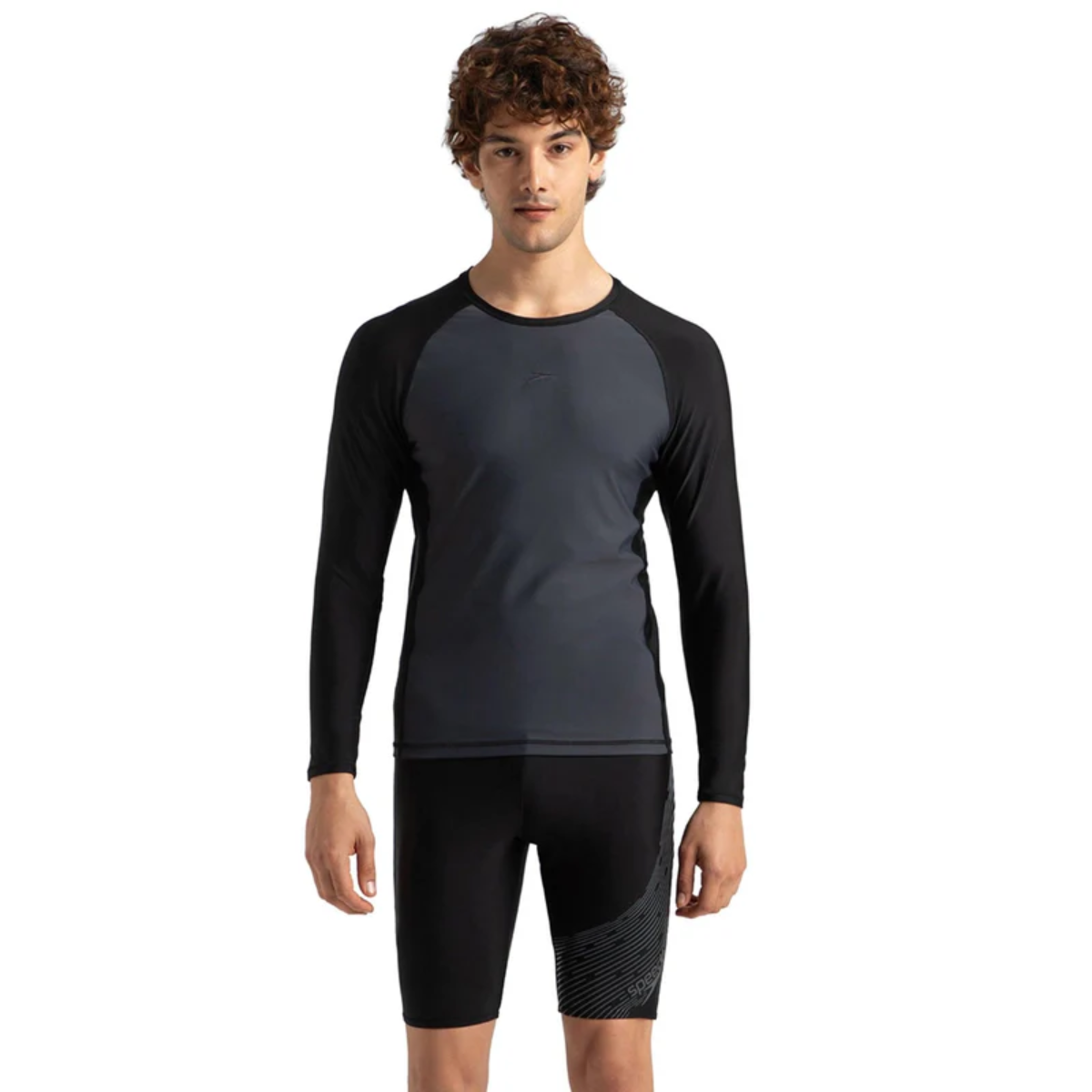 Speedo Am Long Sleeve Suntop Swimming Costume (Male)