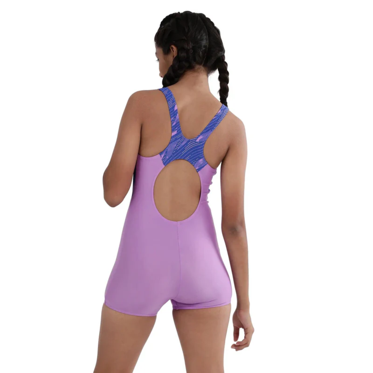 Speedo Jf Hypbm Sp Msbk Lsuit Swimming Costume(Girls)
