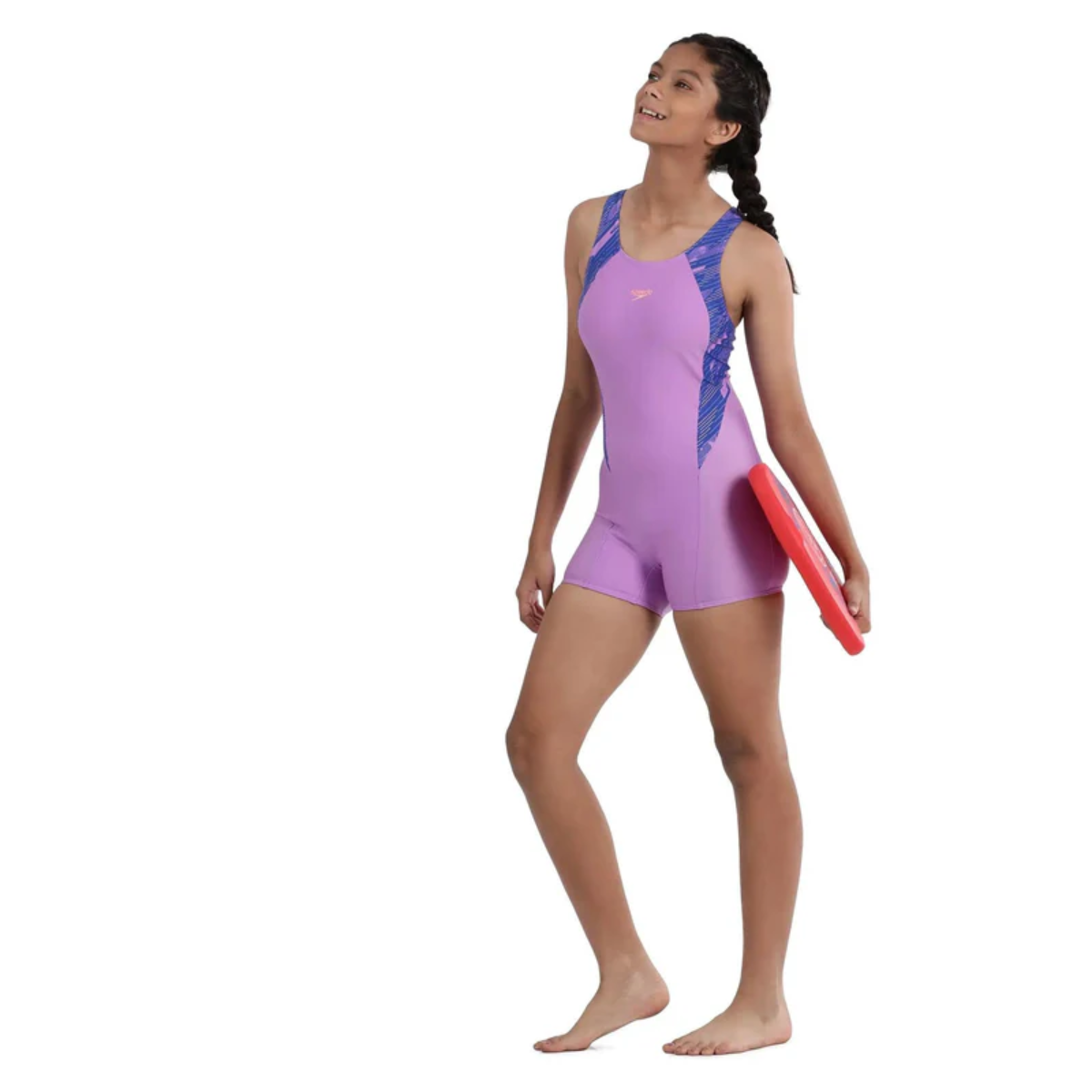 Speedo Jf Hypbm Sp Msbk Lsuit Swimming Costume(Girls)