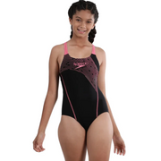 Speedo Jf Medley Logo Muscle Back Swimming Costume(Girls)