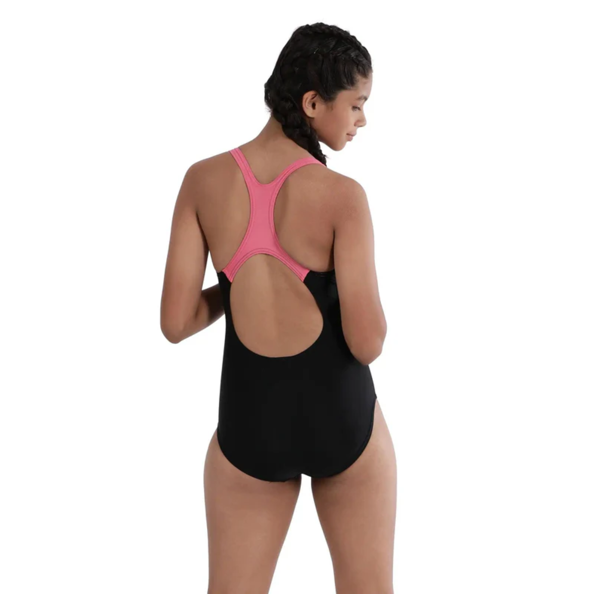 Speedo Jf Medley Logo Muscle Back Swimming Costume(Girls)