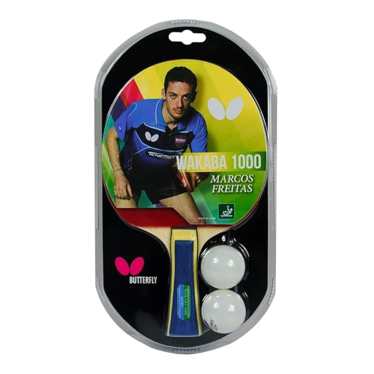 Butterfly Wakaba 1000 Table Tennis Bat (With 2 Balls)