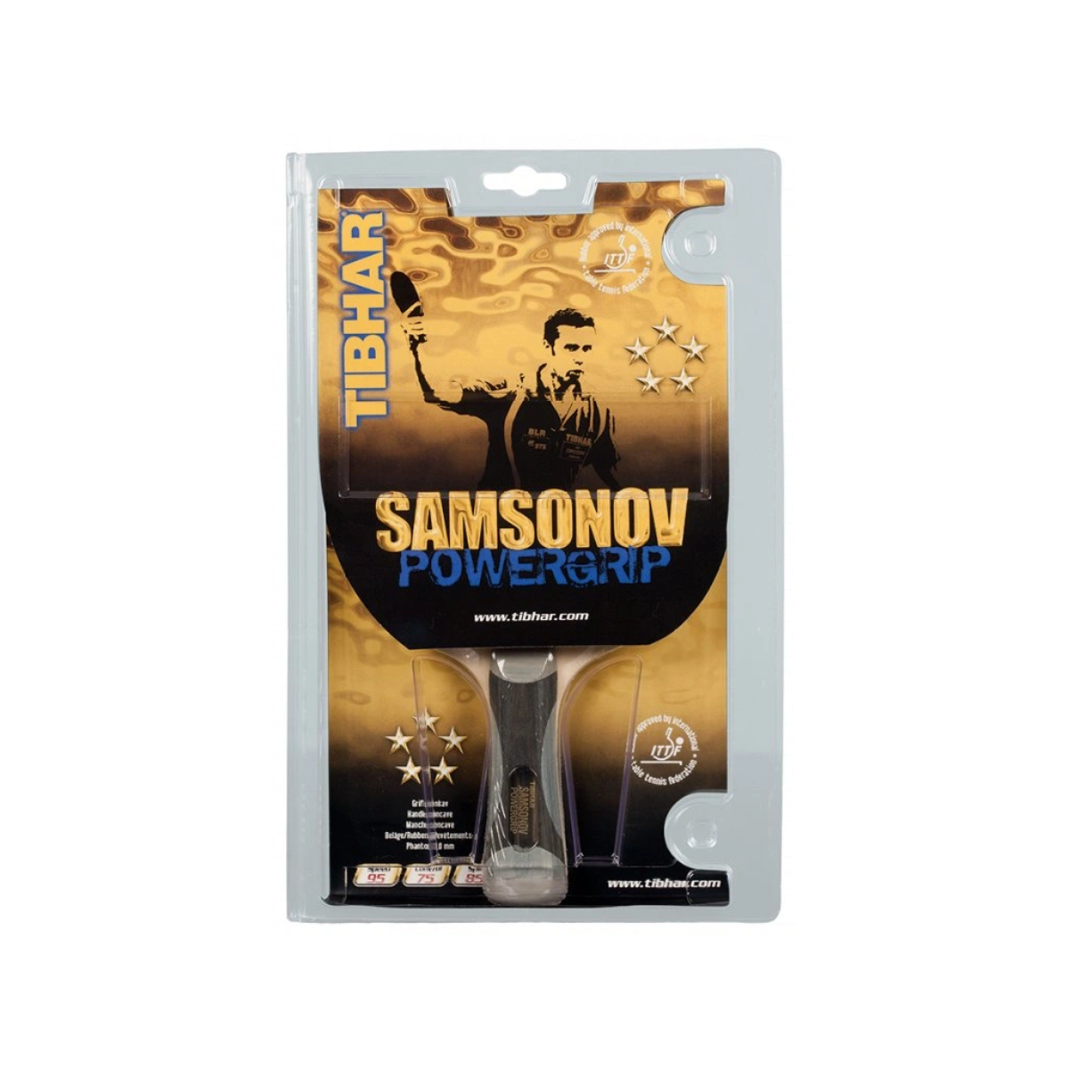 Tibhar Samsonov Powergrip Concave Table Tennis Bat