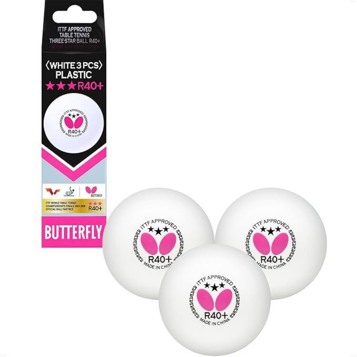 Butterfly 3 Star Ball R40+ Table Tennis Ball