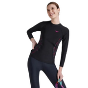 Speedo AF Hypboom Long Sleeve Rash Top Swimming Costume Female