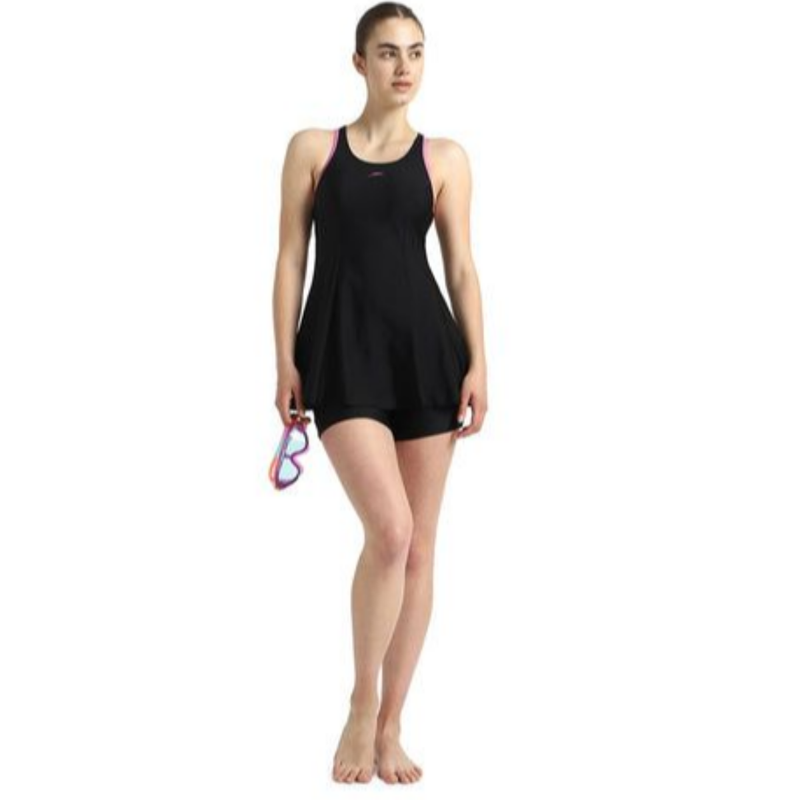 Load image into Gallery viewer, Speedo AF Racerback Swimdress With Boyleg Swimming Costume Female
