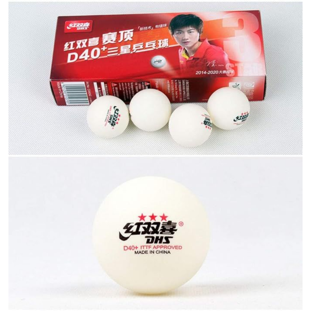DHS 3 Star Abs 40+ Table Tennis Ball