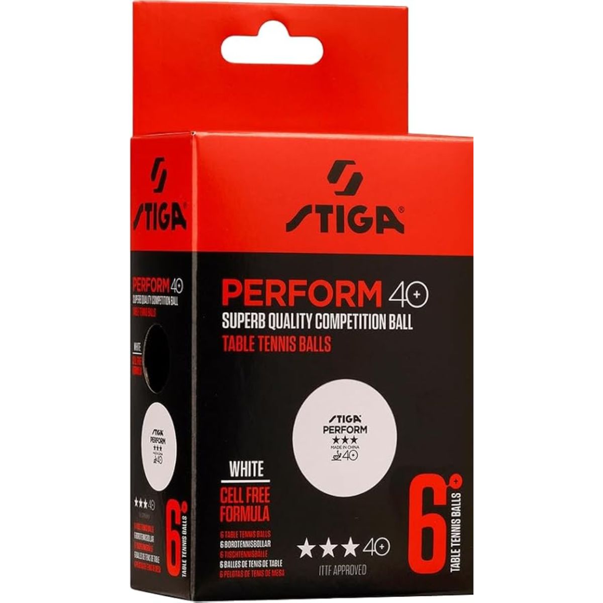 Stiga 3 Star Perform 40+ Table Tennis Ball