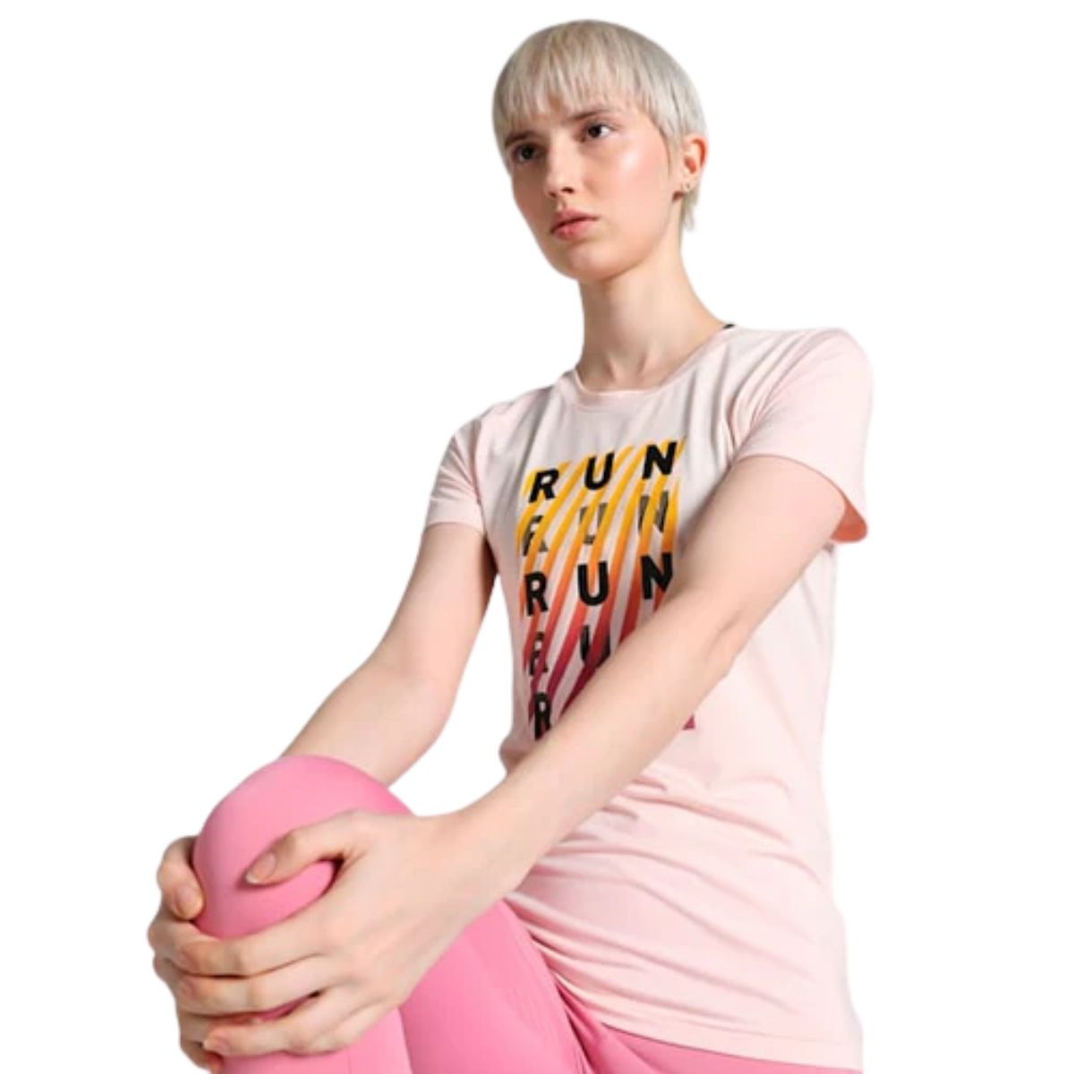 Puma Womens Active Graphic Running Tee II