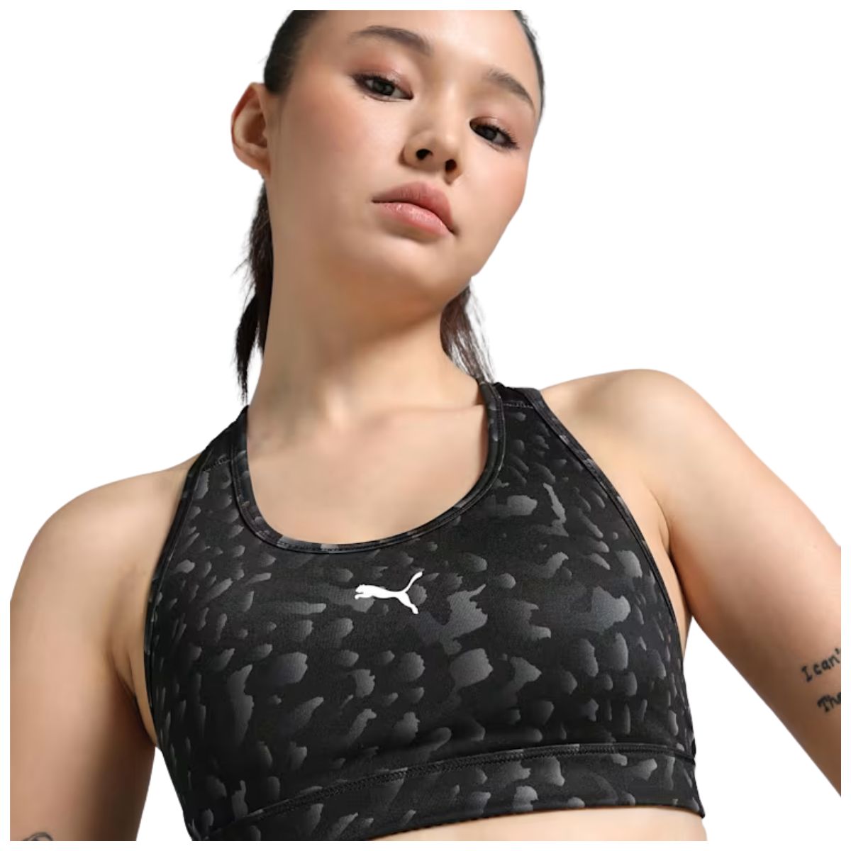 Puma Women's 4 Keeps Medium Impact Printed Bra