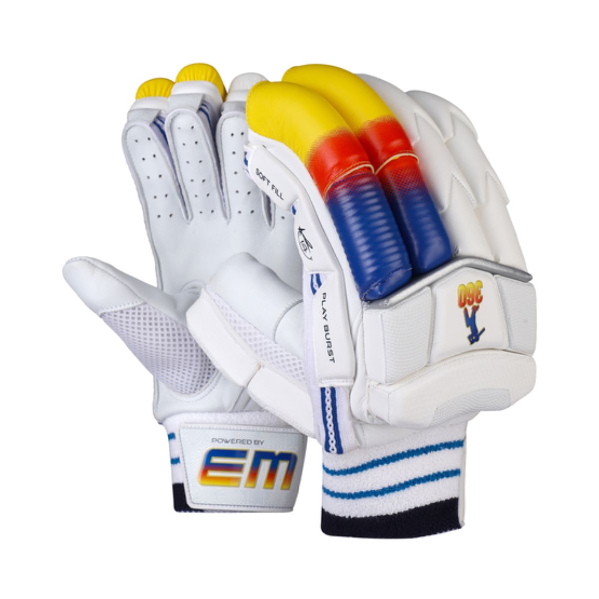 EM 360 Play Burst Cricket Batting Gloves