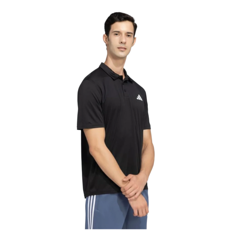 Load image into Gallery viewer, Adidas Polo Tee Running T shirt Side Photo 
