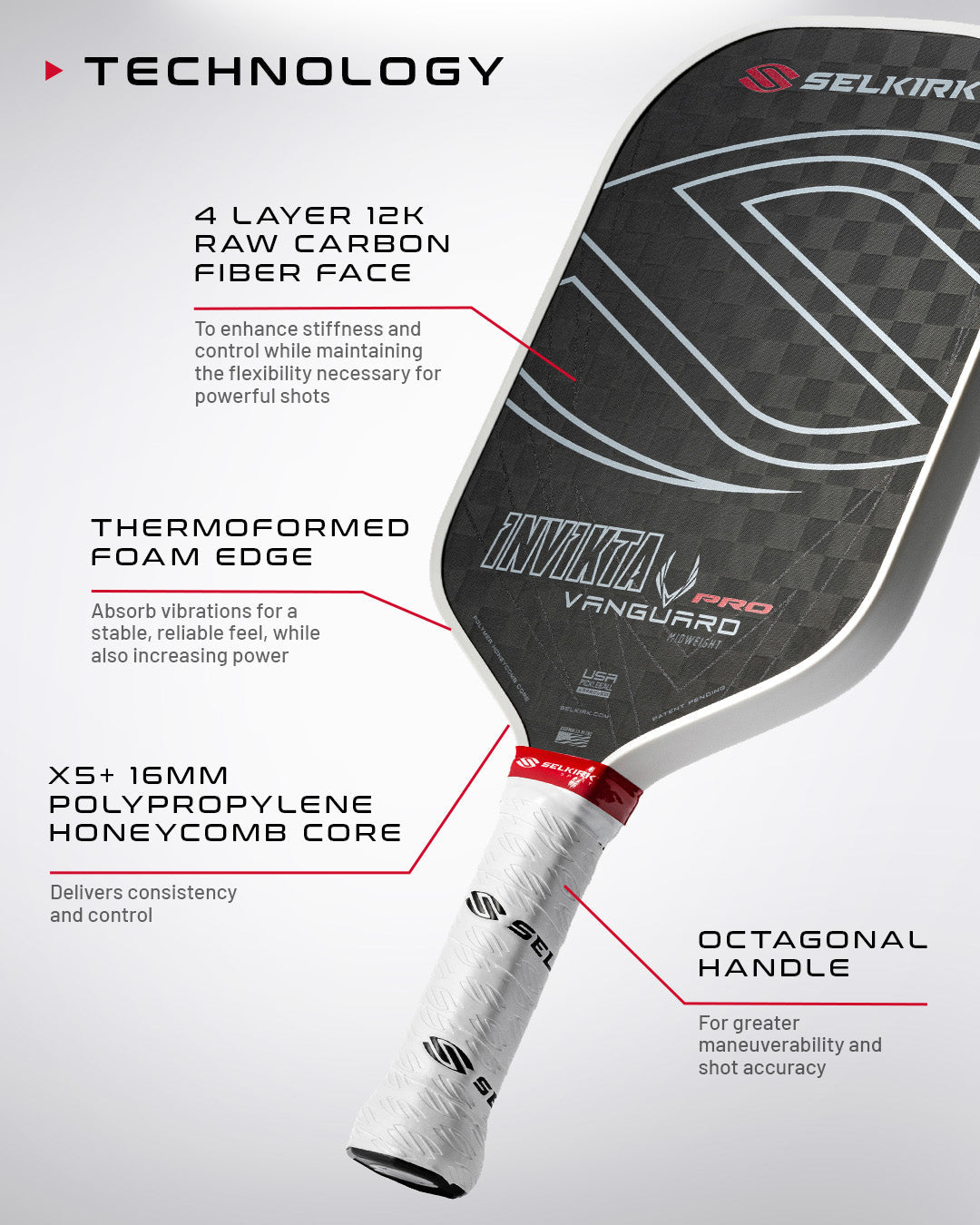 Buy Selkirk Vanguard Pro - Invikta Pickleball Paddle Online SCS Sports