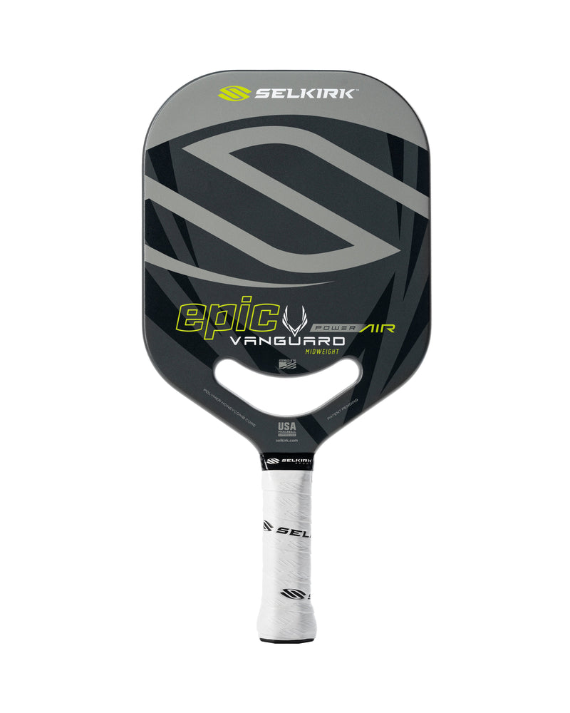 Load image into Gallery viewer, Selkirk Vanguard Power Air-Epic Pickleball Paddle Black front
