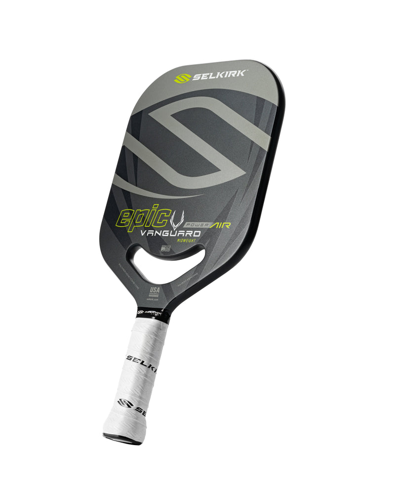 Load image into Gallery viewer, Selkirk Vanguard Power Air-Epic Pickleball Paddle Black side
