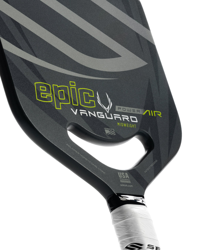 Load image into Gallery viewer, Selkirk Vanguard Power Air-Epic Pickleball Paddle Black close view
