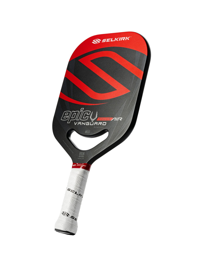 Load image into Gallery viewer, Selkirk Vanguard Power Air-Epic Pickleball Paddle red side
