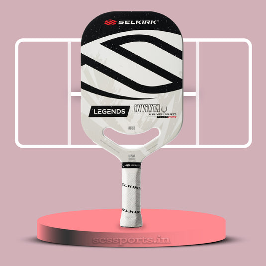 Selkirk Vanguard Power Air-Invikta Pickleball Paddle Black and white