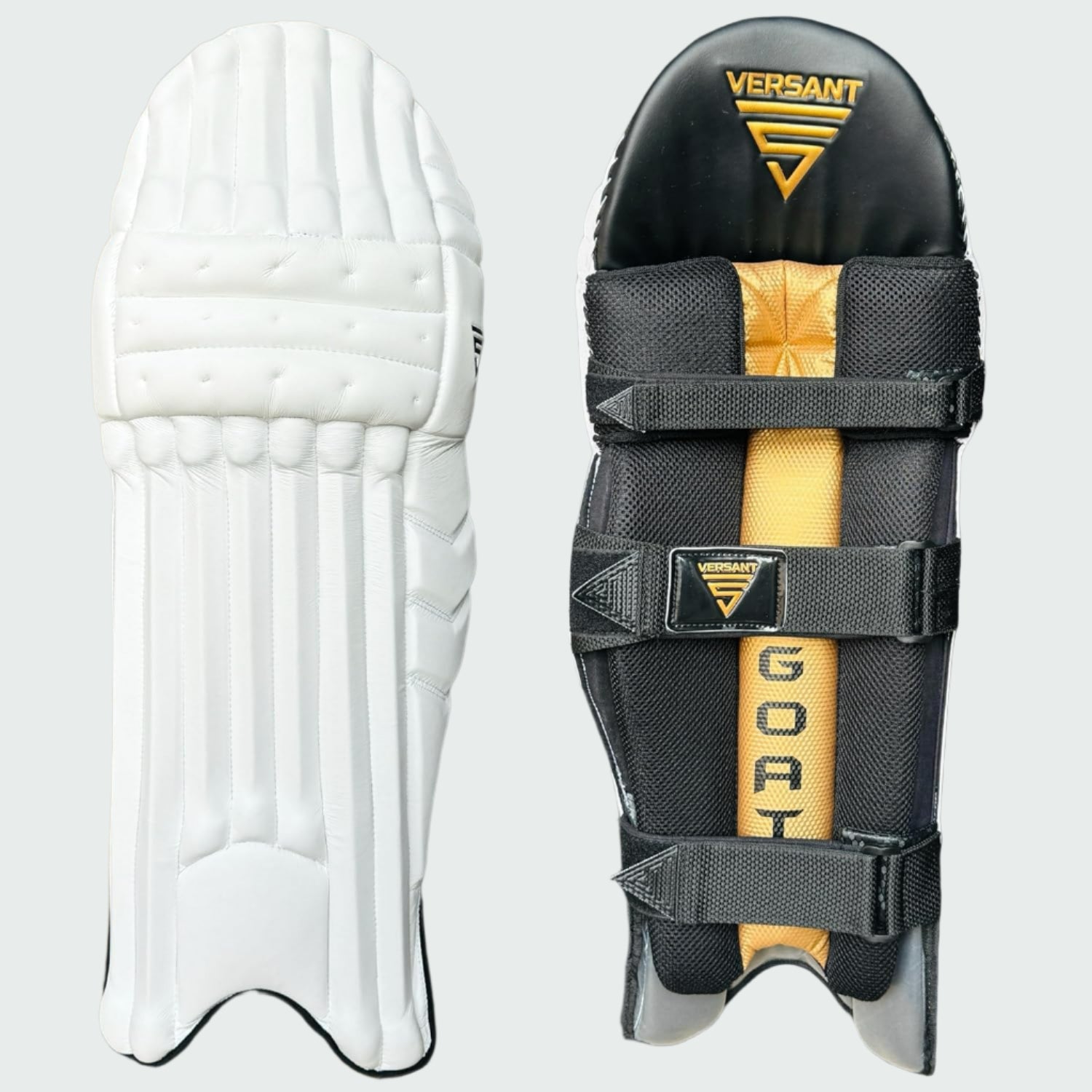 
VERSANT Goat Cricket Batting Leg Guards Front Side Back Side