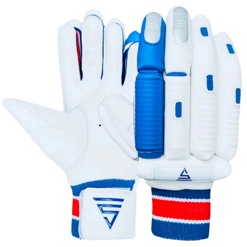 Load image into Gallery viewer, Versant Cricket Gloves Front &amp; Back View With White Background 
