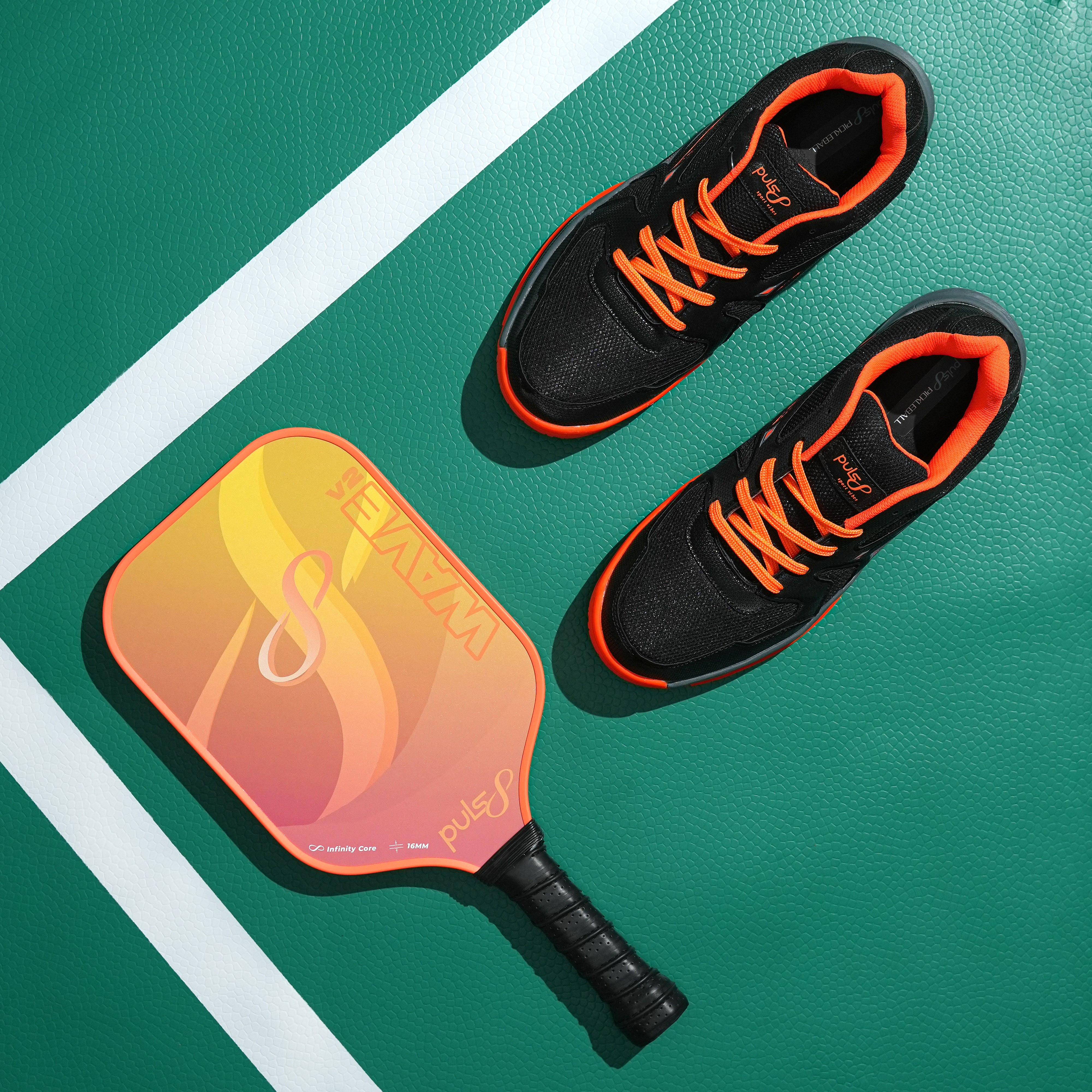 Pulsl8 Pickleball Essentials (1 Paddle + 1 Pair Shoes)