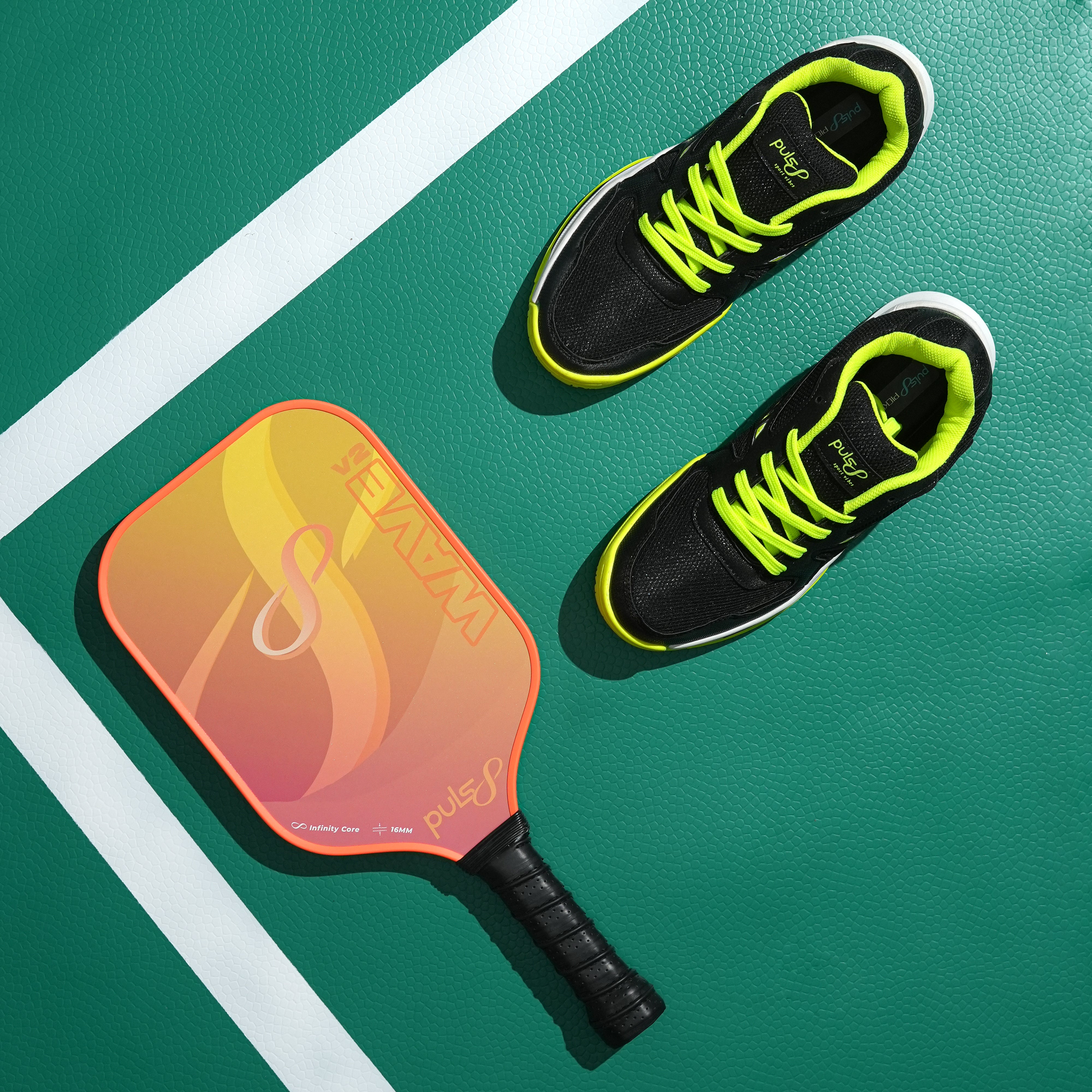 Pulsl8 Pickleball Essentials (1 Paddle + 1 Pair Shoes)