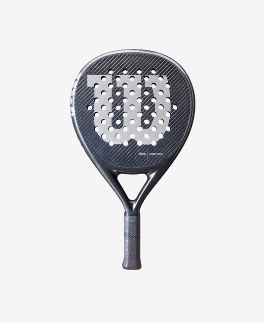 Wilson Carbon Force LT padel racquet with carbon fiber construction for lightweight power
