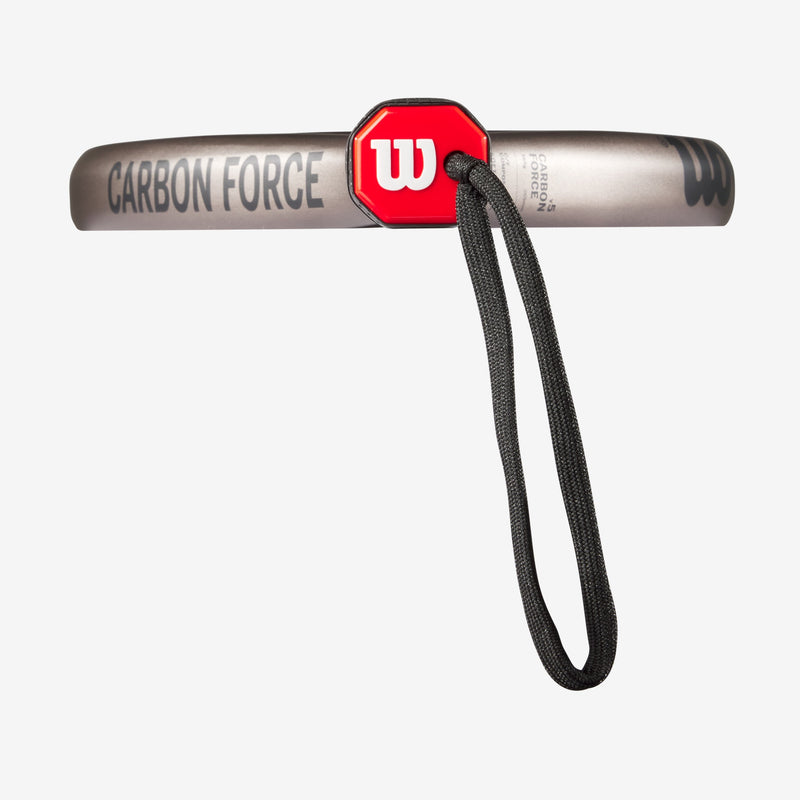 Load image into Gallery viewer, Wilson Carbon Force padel racquet offering exceptional power and accuracy for advanced play top view
