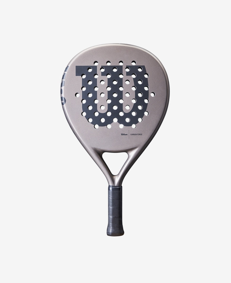 Load image into Gallery viewer, Wilson Carbon Force padel racquet with carbon fiber construction for added strength and power

