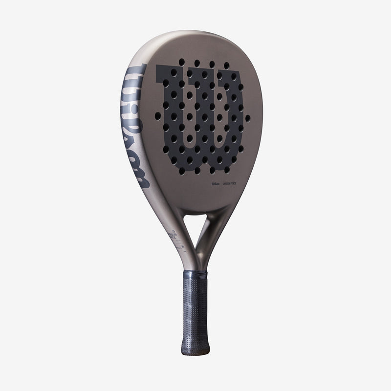 Load image into Gallery viewer, Durable Wilson Carbon Force padel racquet with enhanced grip and a comfortable feel

