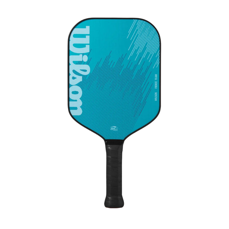 Load image into Gallery viewer, Wilson Fierce Team Blue 13 MM Pickleball Paddle Front Image
