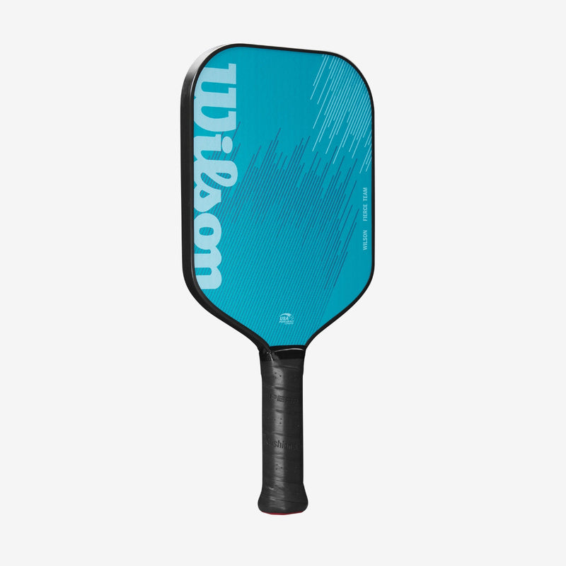 Load image into Gallery viewer, Wilson Fierce Team Blue 13 MM Pickleball Paddle Side Image
