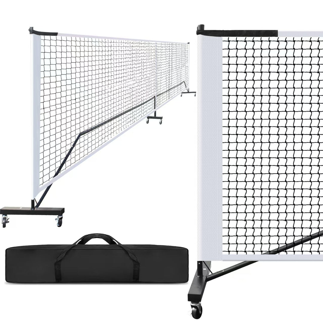 Puls8 Tournament Pickleball Net With Pole & Bag (With Wheels)