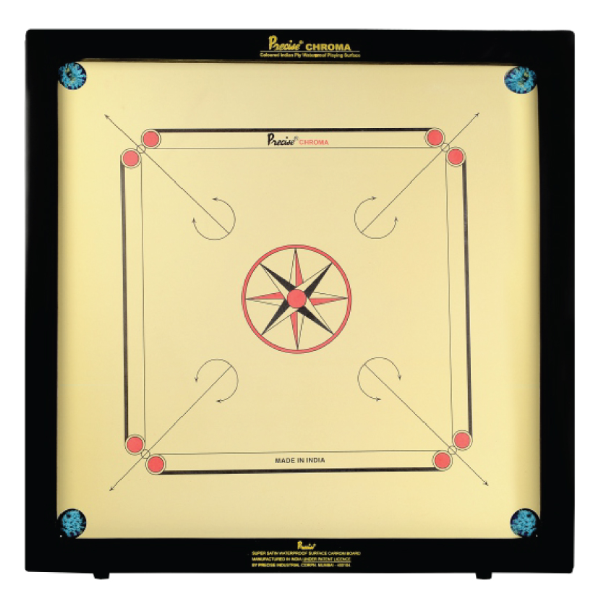 Buy Precise Chroma Amateur Carrom Board Online - Scs Sports