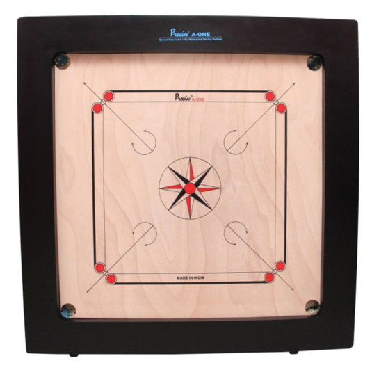 Precise Bulldog A-One Carrom Board with white background