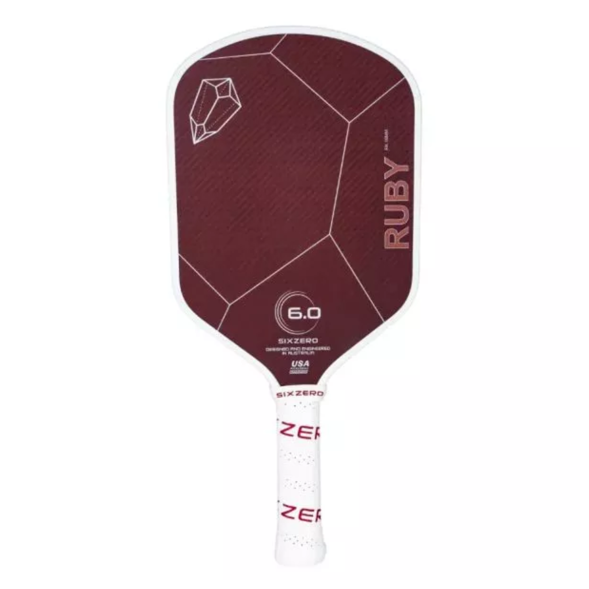 SixZero Ruby Pickleball Paddle Front Image