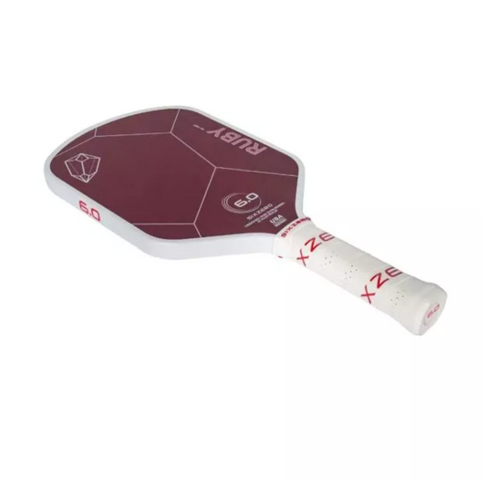 SixZero Ruby Pickleball Paddle White/Red Color