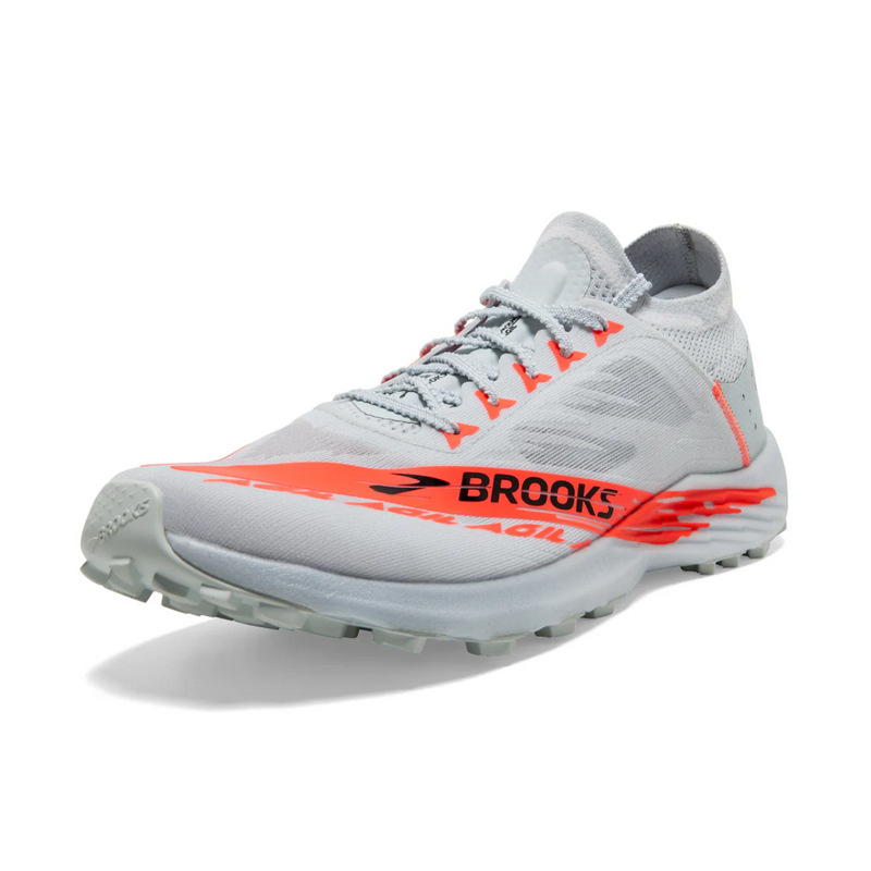 Load image into Gallery viewer, Brooks Catamount Agil Running Shoes illusion Blue/Coral/Orage Color
