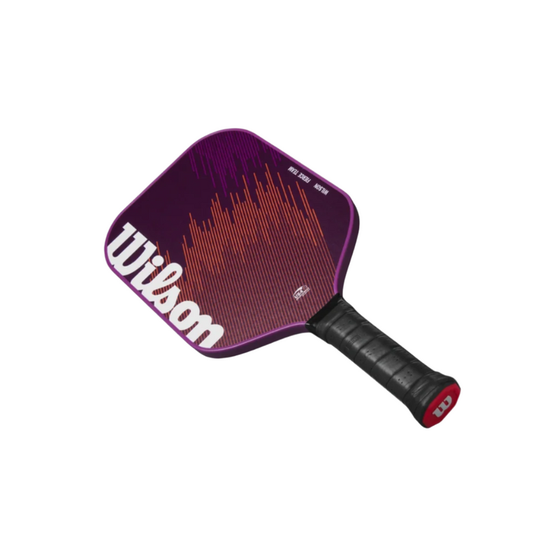 Load image into Gallery viewer, Wilson Fierce Team Purple 13 MM Pickleball Paddle Side Image
