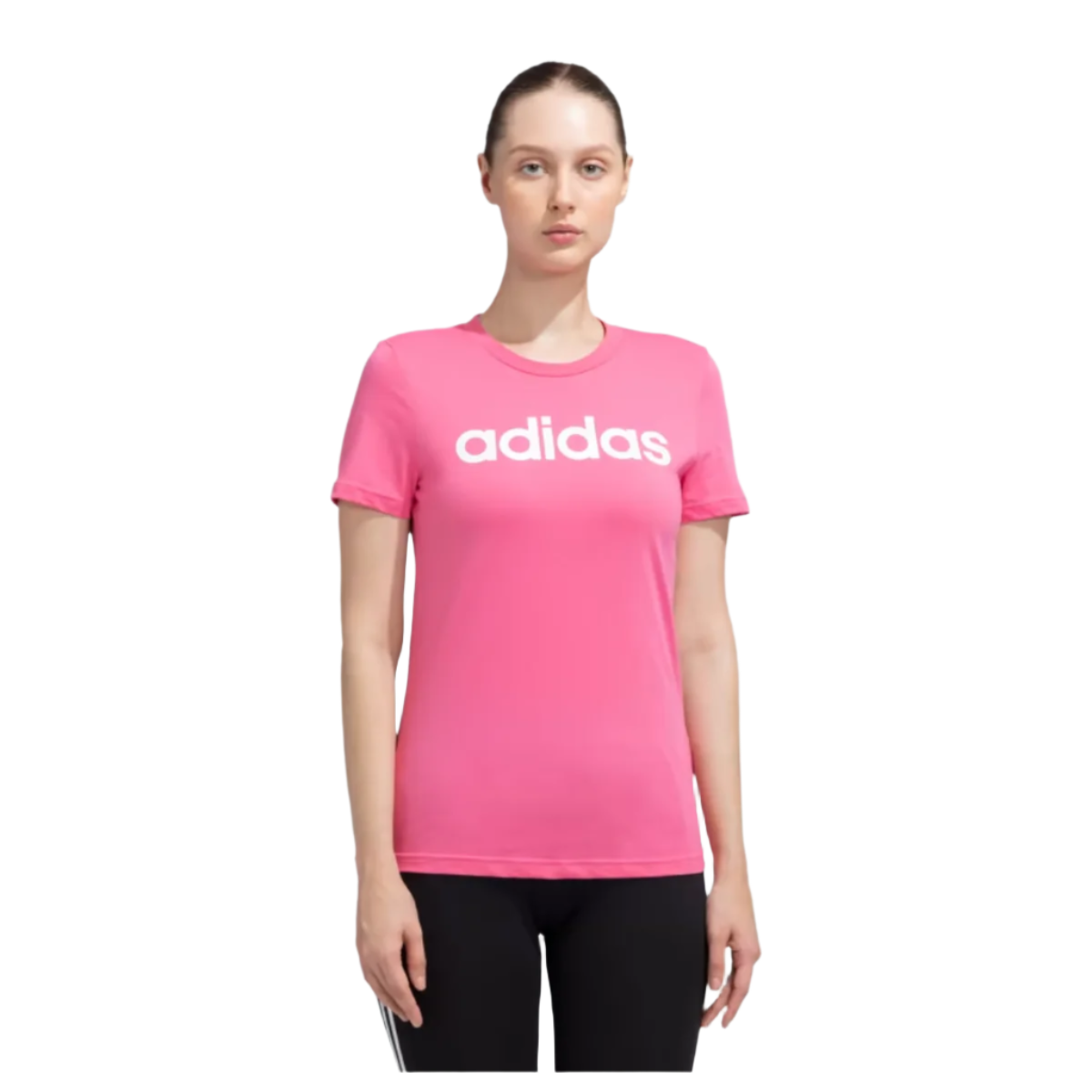 Adidas Essentials Linear Tee Running T-Shirt Front Image