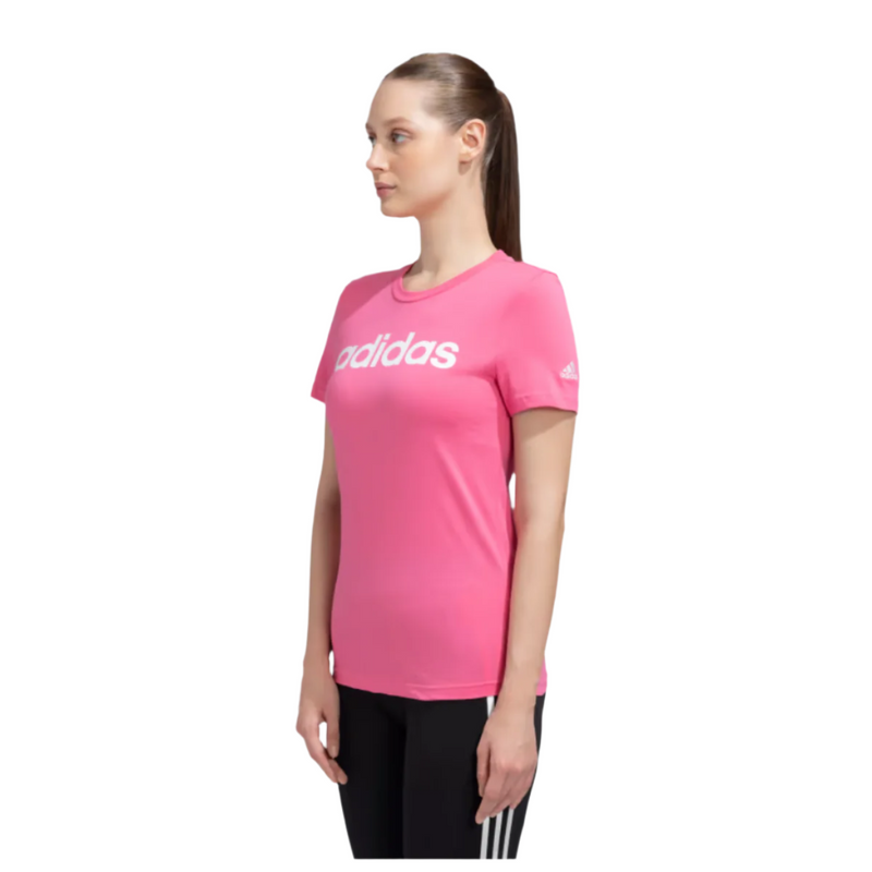 Load image into Gallery viewer, Adidas Essentials Linear Tee Running T-Shirt pulmag whie
