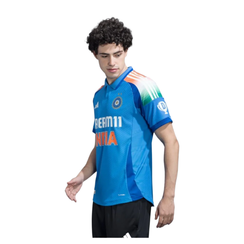 Load image into Gallery viewer, Adidas India Cricket ODI Jersey Side image
