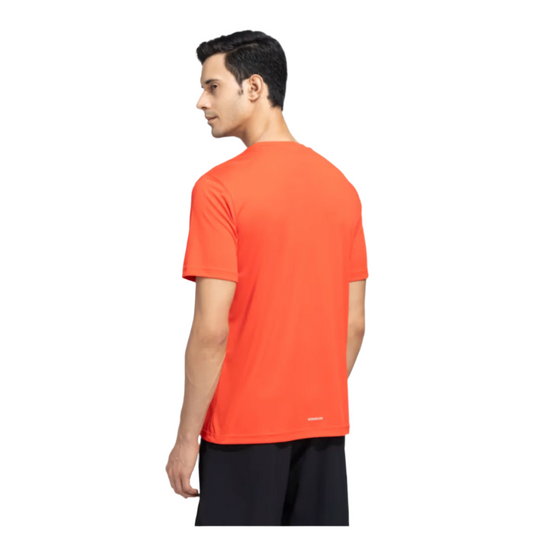 Adidas Solid Poly Running T-Shirt Back Image