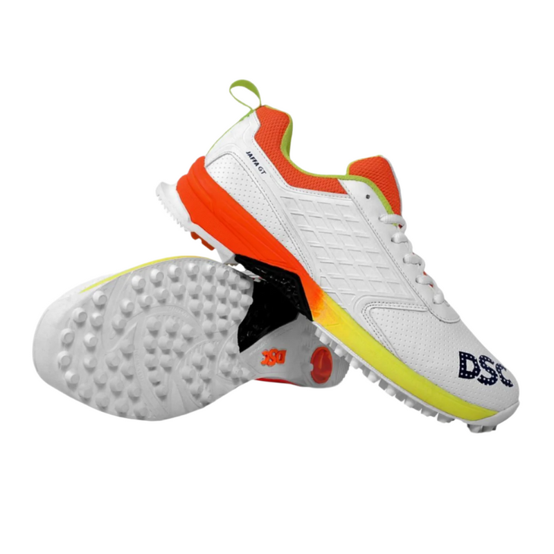 Load image into Gallery viewer, DSC Jaffa GT Cricket Shoes Lime/Orange Color
