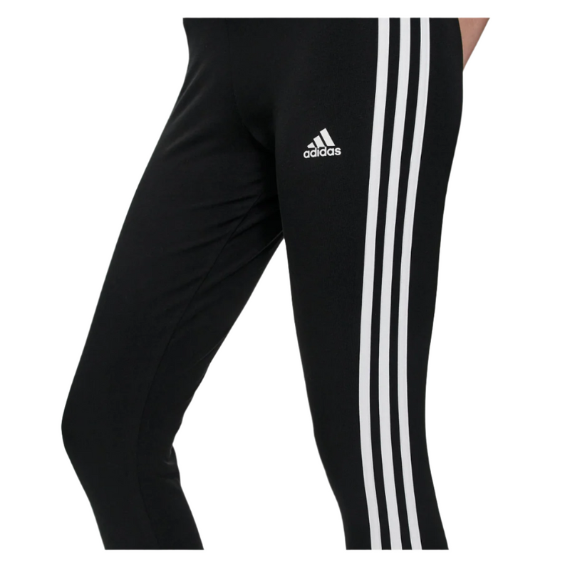 Load image into Gallery viewer, Adidas Essentials 3-Stripes High Waisted Running Tights Black/White Color
