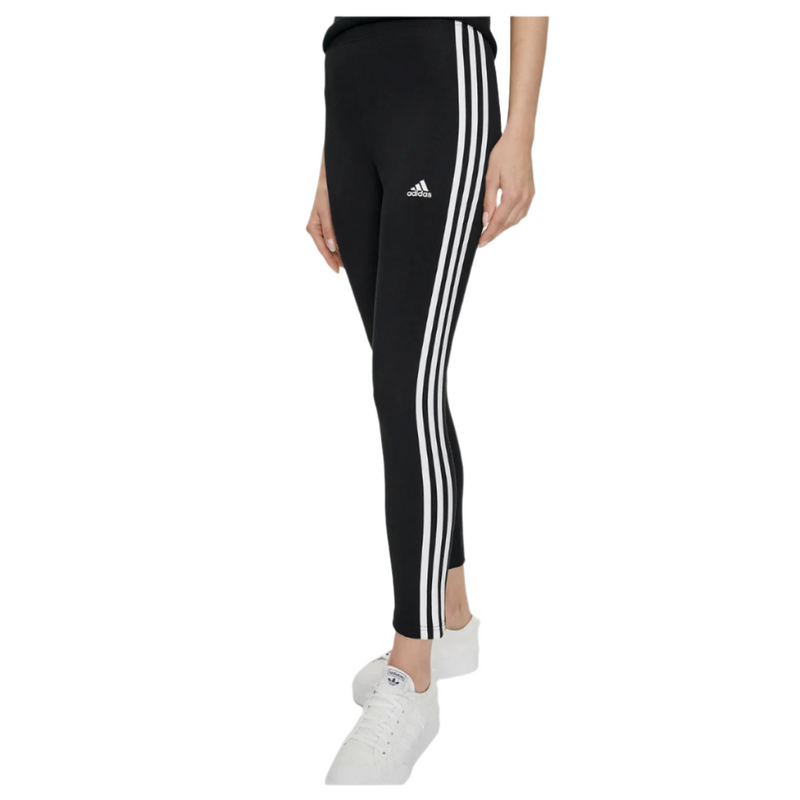 Load image into Gallery viewer, Adidas Essentials 3-Stripes High Waisted Running Tights White Image
