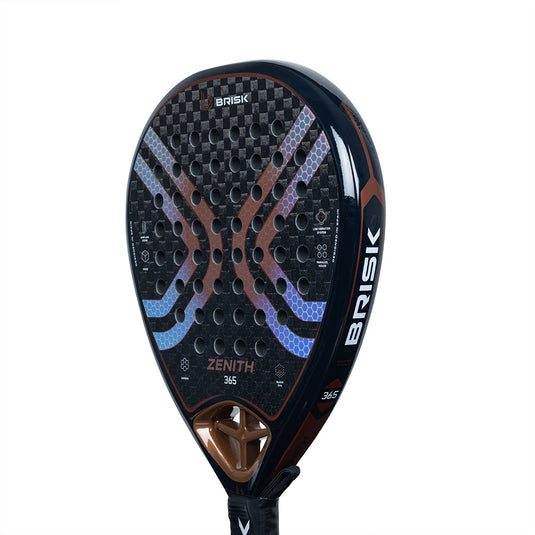 Brisk Zenith 365 Gms Padel Racquet (Designed in Spain) front view