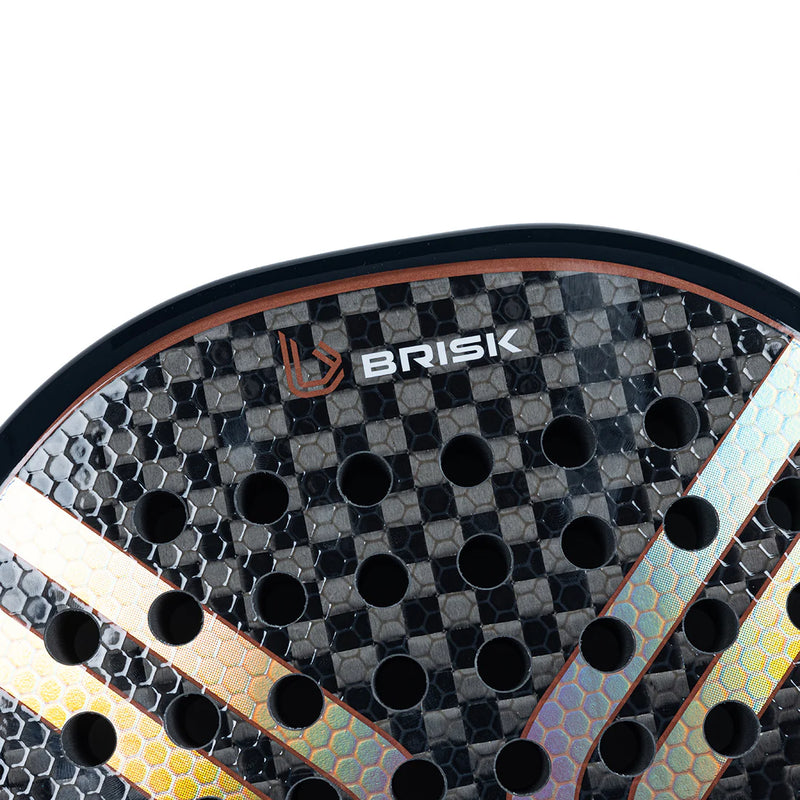 Load image into Gallery viewer, Brisk Zenith 365 Gms Padel Racquet (Designed in Spain) top view
