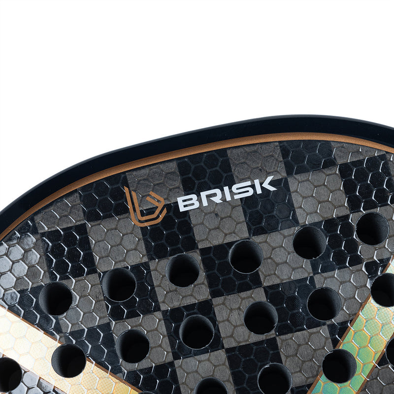 Load image into Gallery viewer, Brisk Zenith 370 Gms Padel Racquet (Designed in Spain) top view
