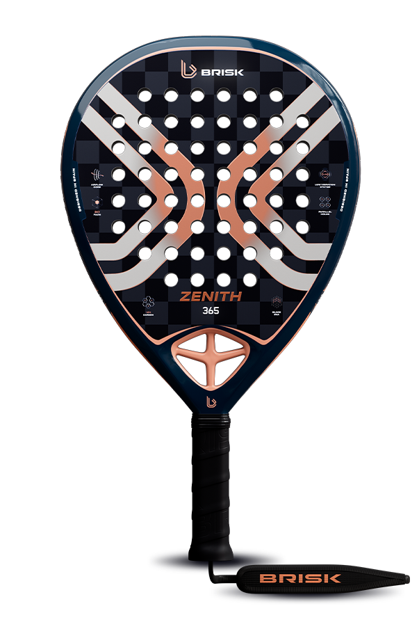 Brisk Zenith 365 Gms Padel Racquet (Designed in Spain)